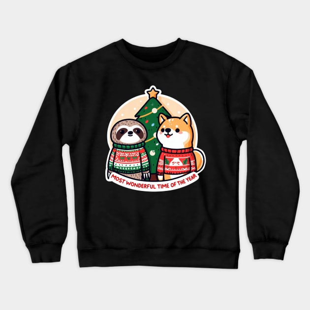 Most Wonderful Time Of The Year Crewneck Sweatshirt by Plushism